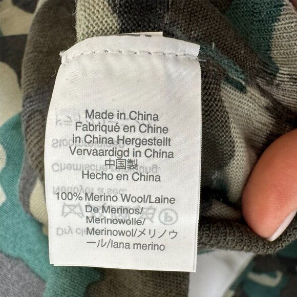 J.Crew Camo Sweatshirt Sweater womens Size XS 100% merino wool Crewneck NWT - Picture 12 of 12